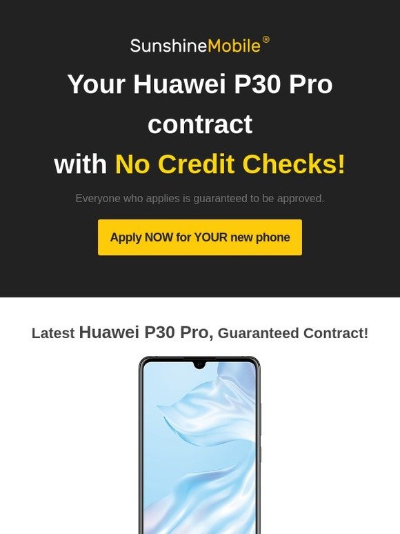 guaranteed phone contract bad credit