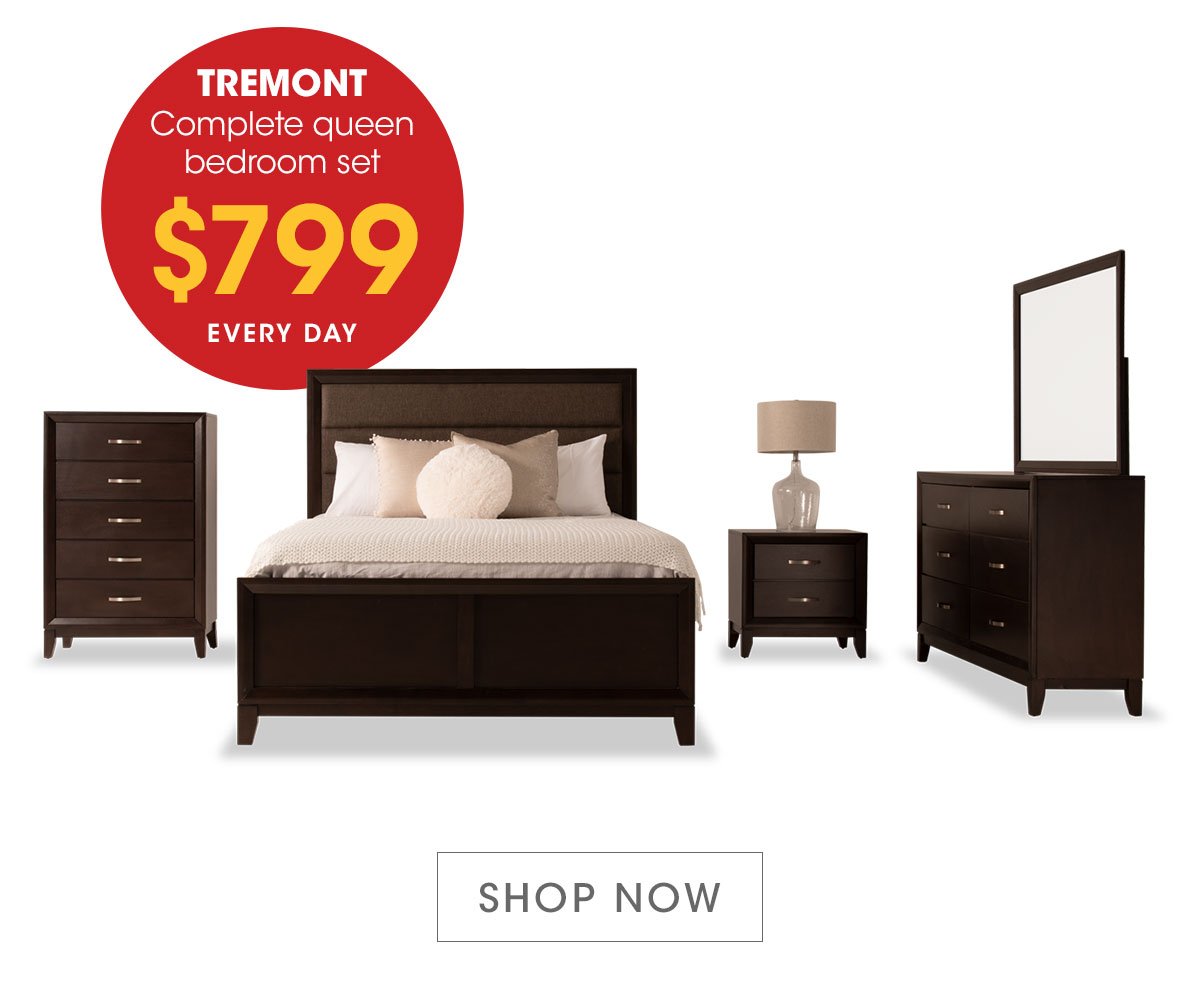 Bobs Discount Furniture: Complete Queen Bedroom Set Only $799 