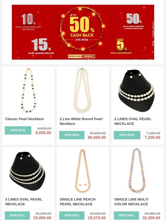 Akshaya Tritiya Special - Up To 50% Cashback