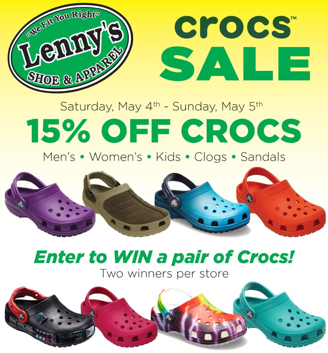 crocs footwear sale