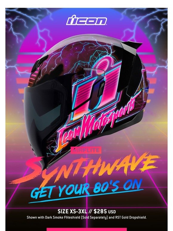 Icon: All New Airflite Synthwave Helmet ⚡ | Milled