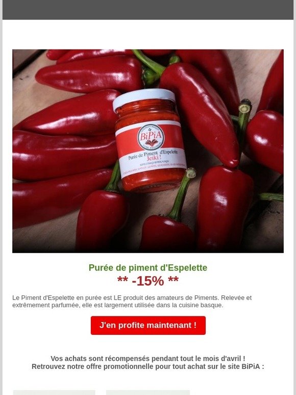 Connaissez-vous la purée de piment d'Espelette ?