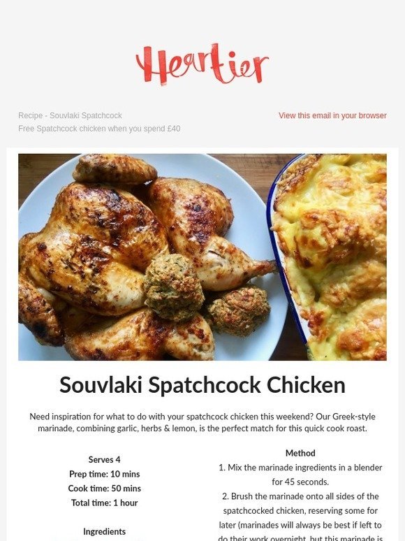 Souvlaki Spatchcock Chicken