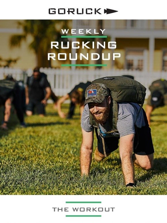 Morning Ruck GORUCK: Weekly Rucking Roundup: Workout 1 of This Month's # ...