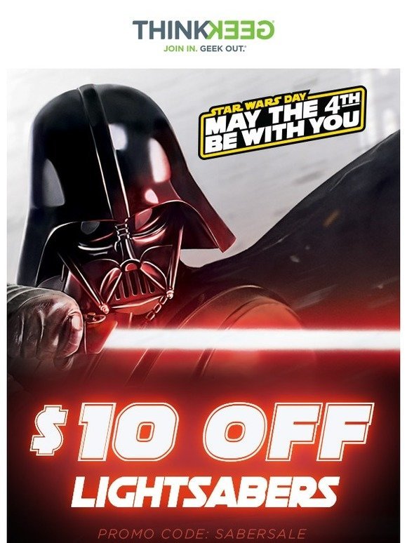 May the Fourth Be With You (and this Coupon Code)