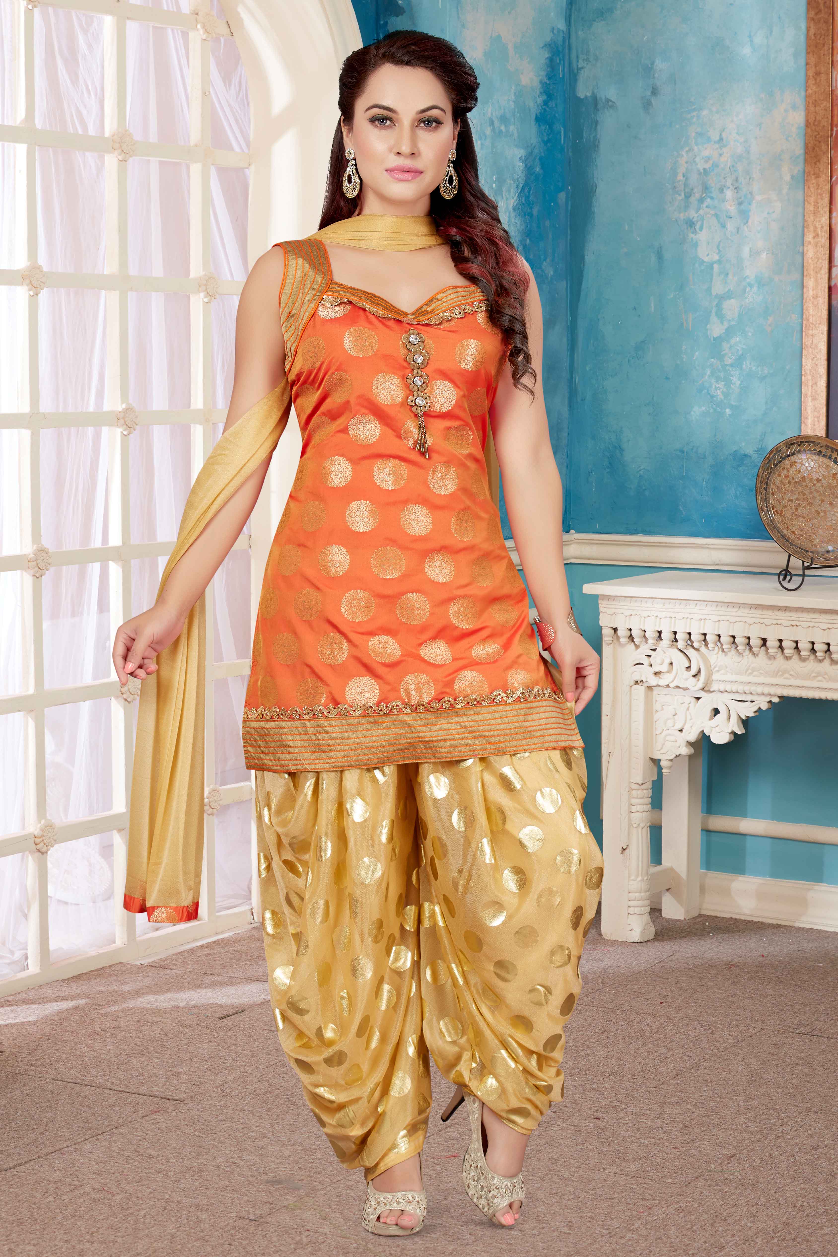 yellow colour patiala suit