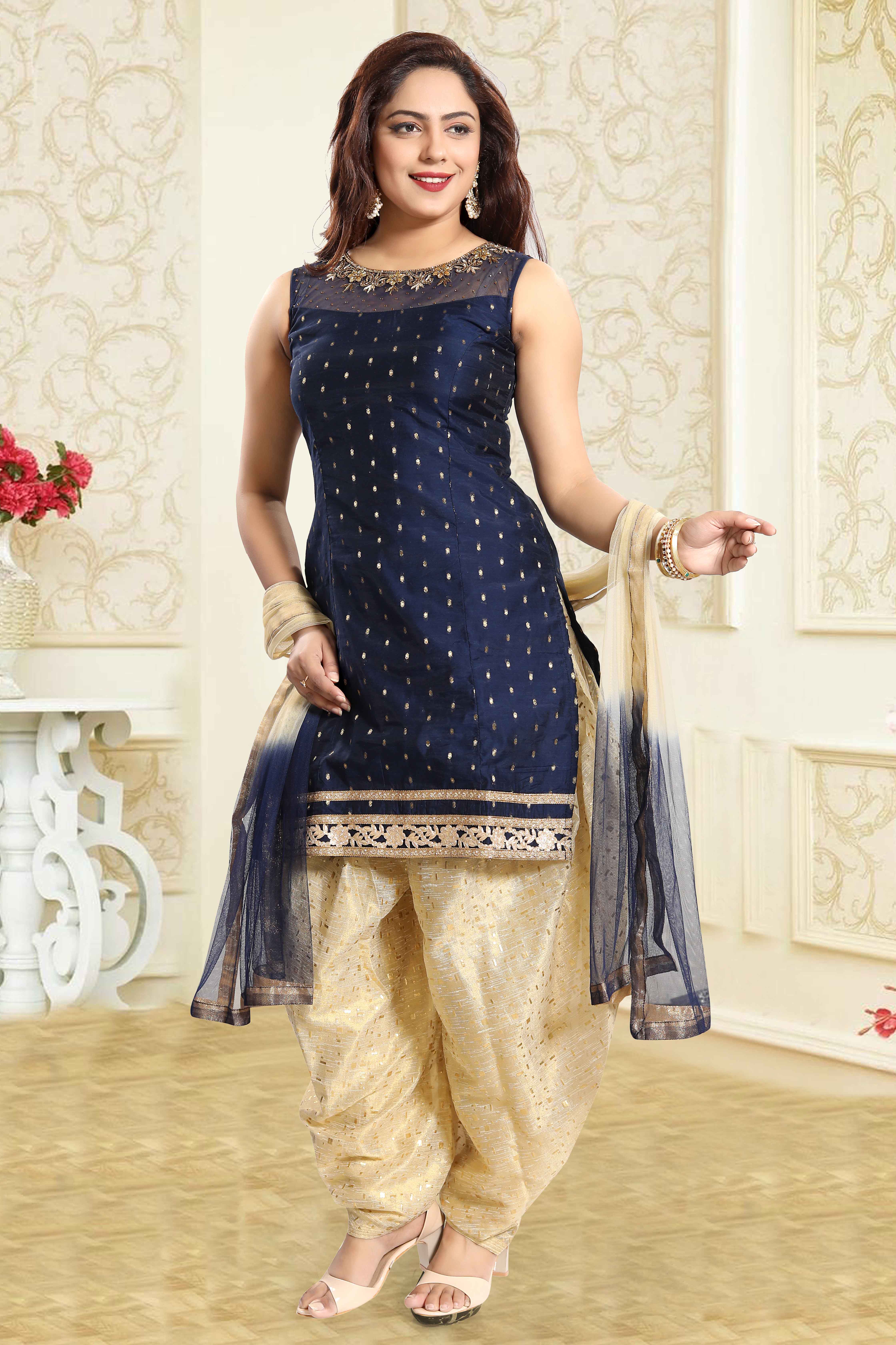 patiala suit colour design