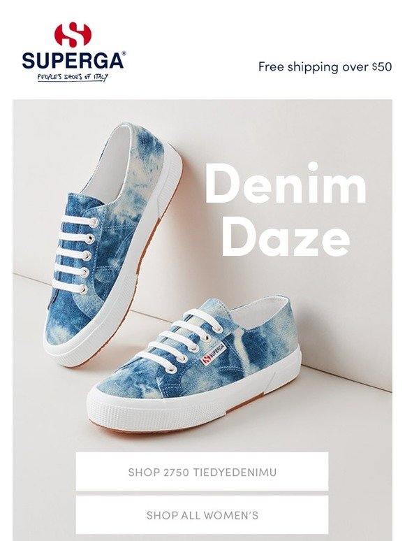 superga tie dye denim sneakers