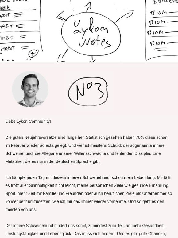 Lykon Notes #3: Kampf gegen den inneren Schweinehund