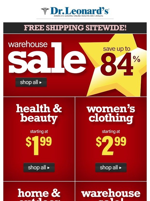 Dr. Leonard's SALE Alert Save Up to 84 + FREE Shipping! Milled