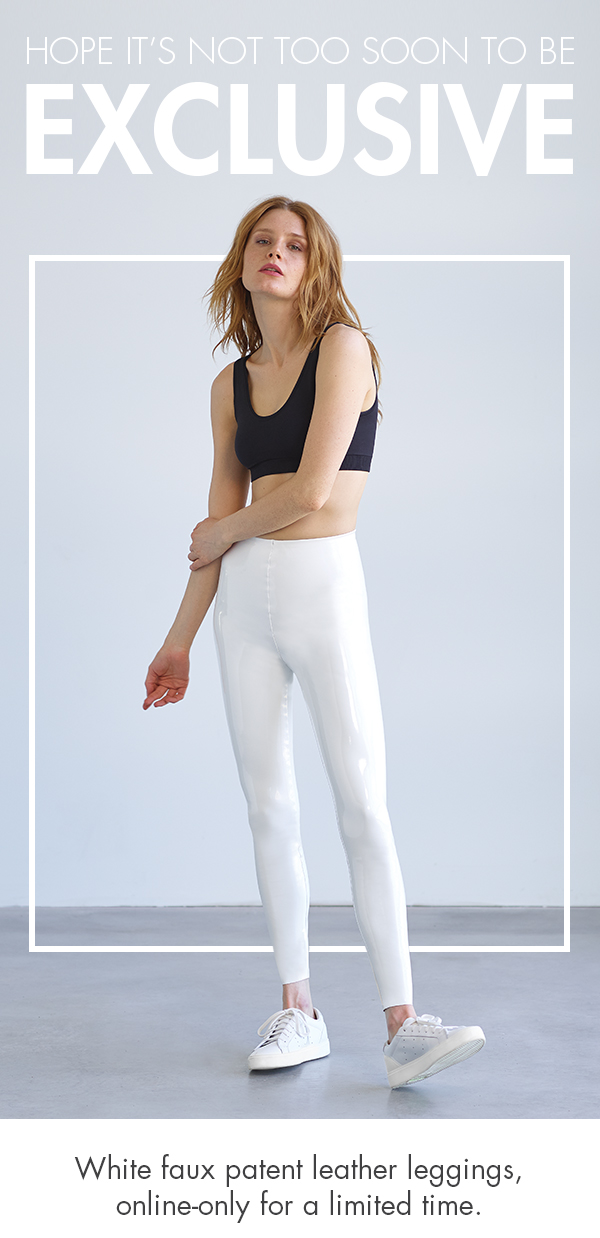 commando white leggings