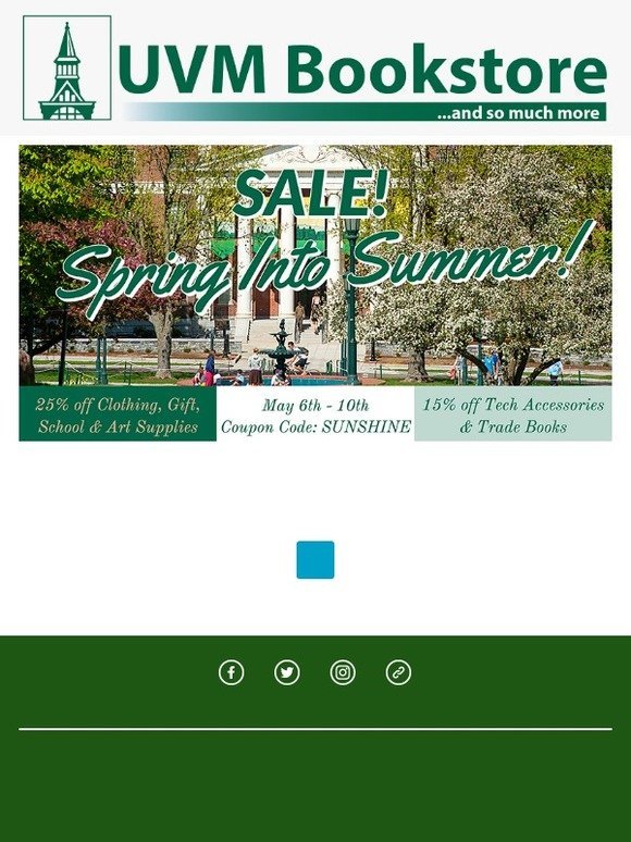 Spring Into Summer Sale!