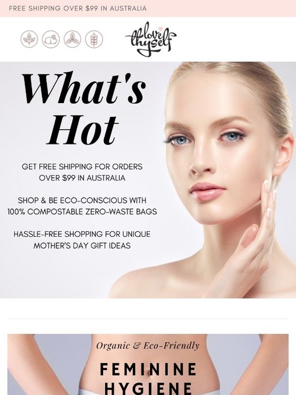 What's Hot This Week - Natural and Organic Health & Beauty Gift ideas for Mother's Day