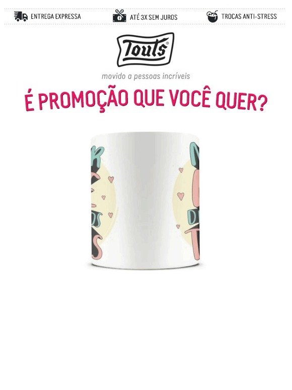 Na compra de 3 produtos leve uma caneca de Dia das Mães! 😍