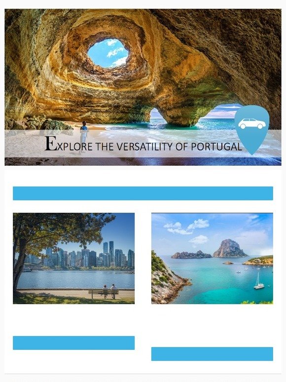 Explore the versatility of Portugal🚘 🌞