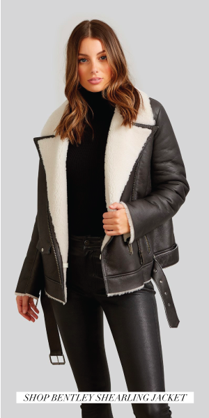 kookai shearling jacket