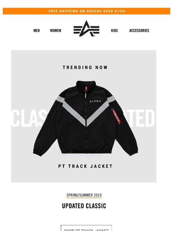 alpha industries pt track jacket