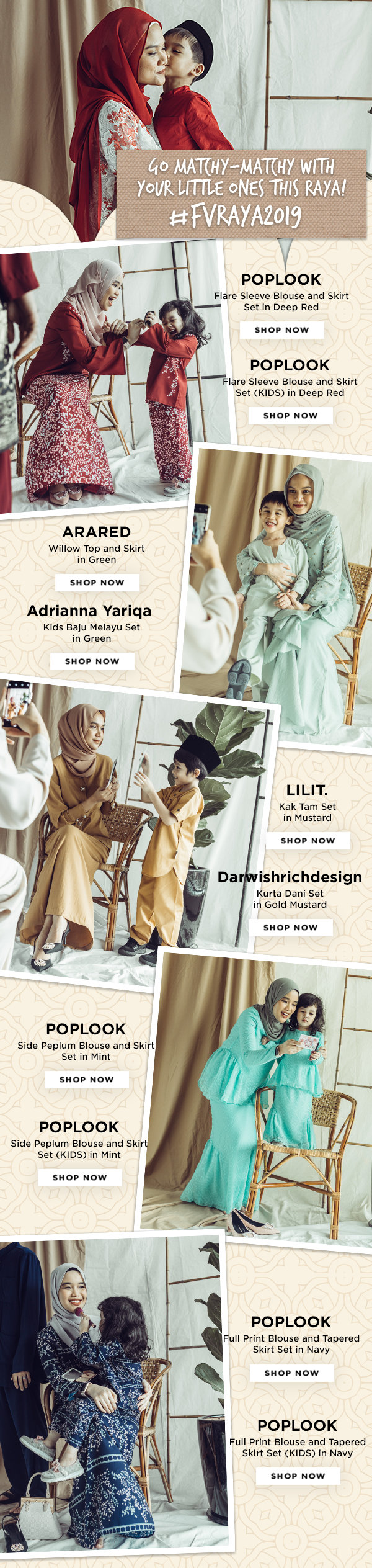 Fashion Valet Matchy Matchy Raya Outfits For You And Your Little Ones