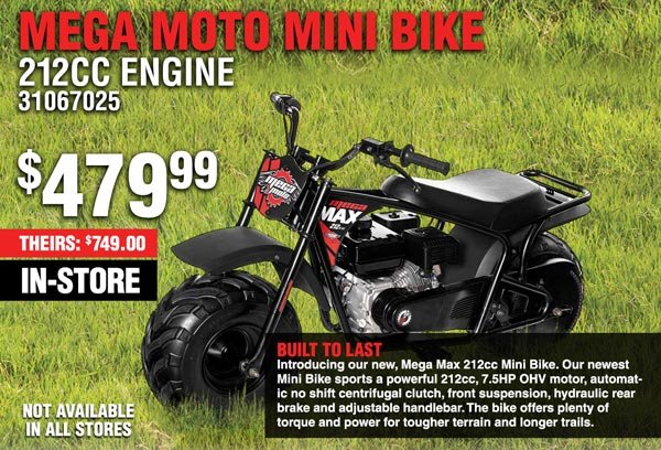 mega moto mini bike 80cc