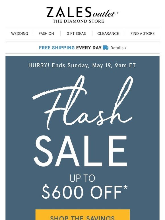 Zales Outlet HOURS LEFT Flash Sale Savings Up to 600 Off Milled