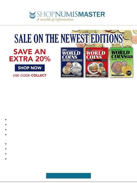 Save 20% on the Latest Standard Catalogs!