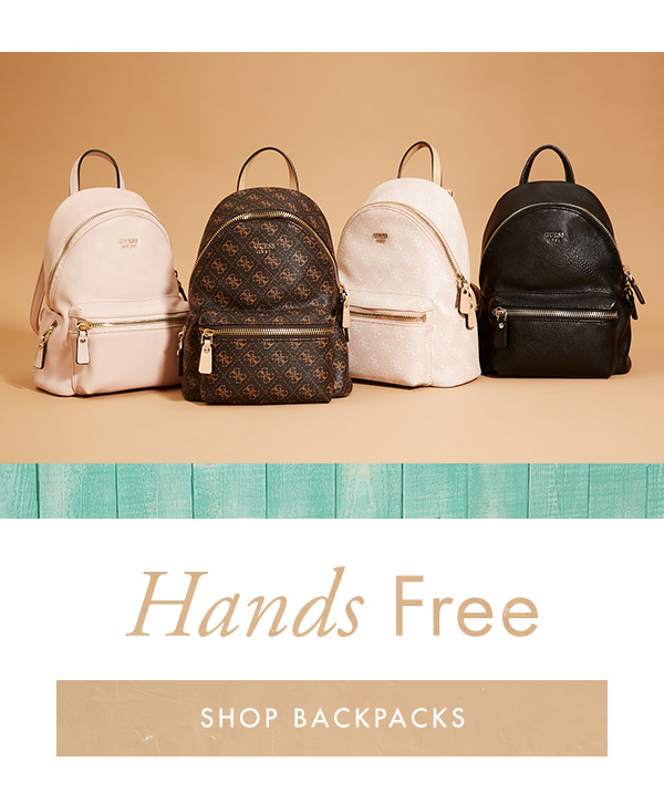 skye debossed logo backpack