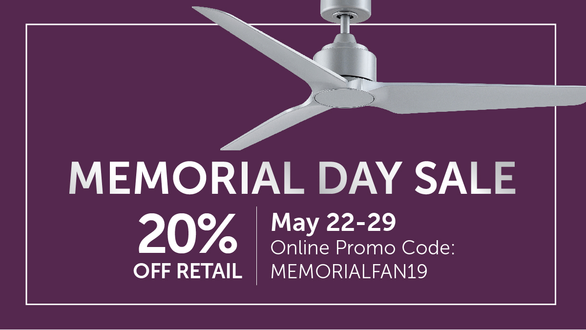 memorial day sale on ceiling fans