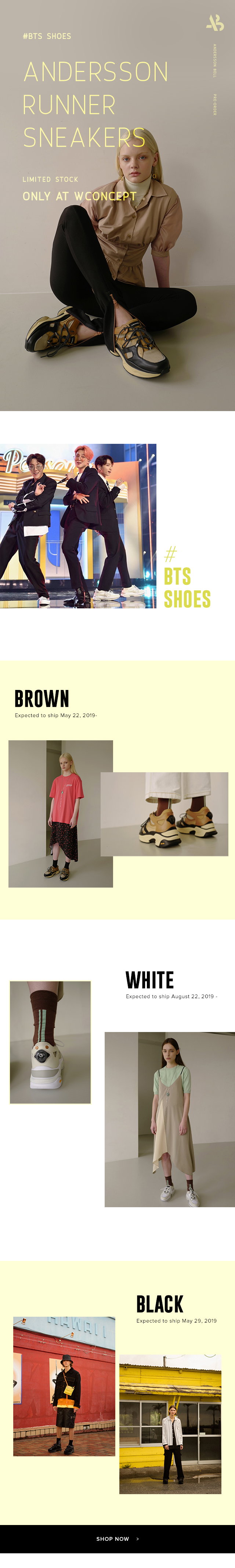 w concept (us): #BTS SHOES⚡ Only 