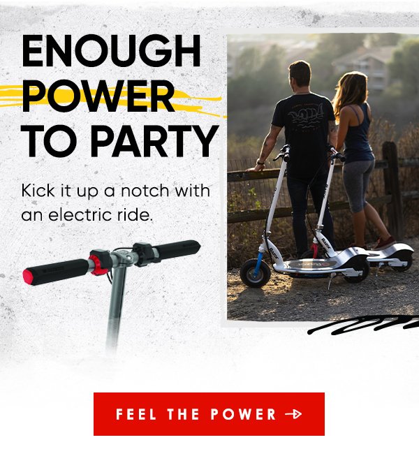 Kick it up a notch with an electric ride