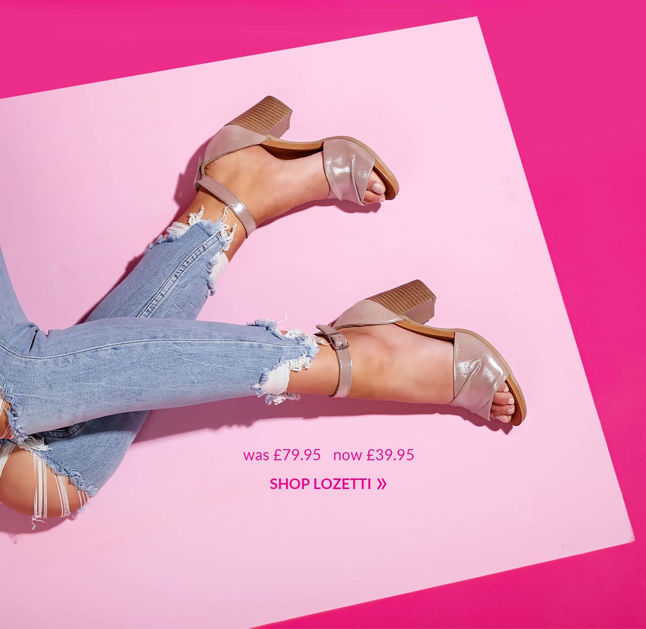moda in pelle lozetti sandal