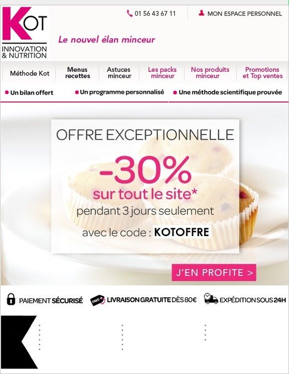 Dernier jour : -30% sur tout le site