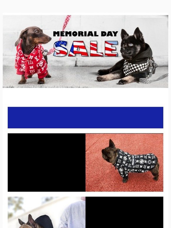 30% OFF DOG HOODIES AND HOODIE HARNESSES