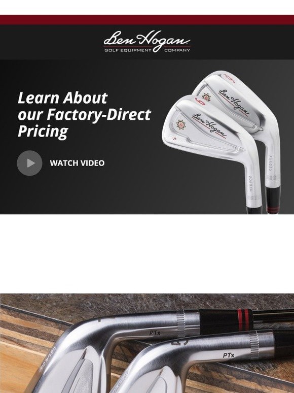 Ben Hogan Golf Equipment Company Introducing the Outlet Store from Ben