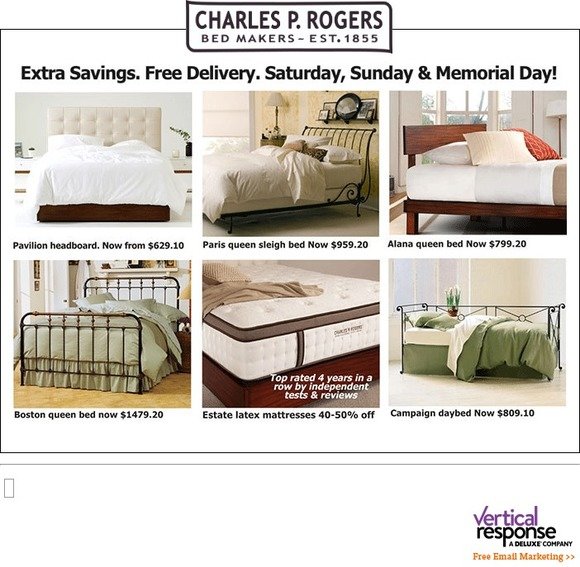 Charles P Rogers Memorial Day Bed Sale Today Tomorrow Monday Milled