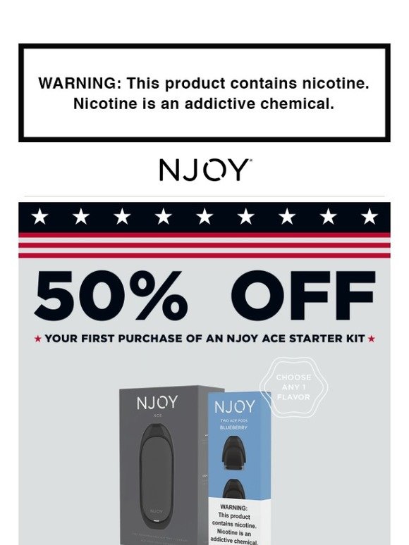 elf bar vape uk NJOY Ace Classic Tobacco Disposable Pods main image 1