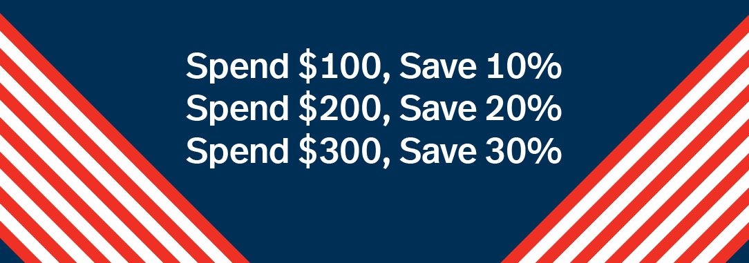 The more you spend, the more you save!