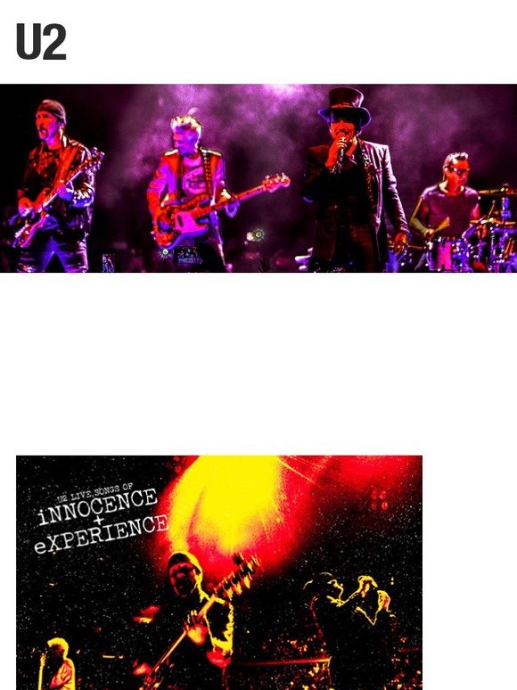 洋楽 U2: Live Songs of Innocence + Experience U2 - Live songs of iNNOCENCE + eXPERIENCE (CD 1) - YouTube