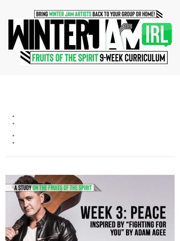 Winter Jam IRL Week 3 - Adam Agee