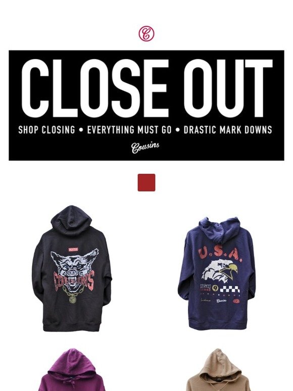 Shop Closing / Liquidation Sale: