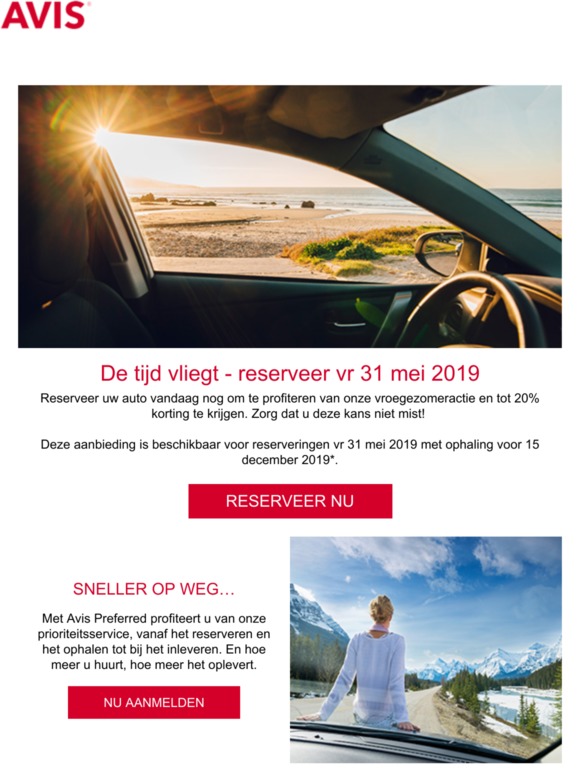 Laatste kans om te besparen tijdens onze vroegezomeractie