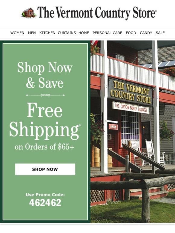 The Vermont Country Store Your Free Shipping Awaits Milled