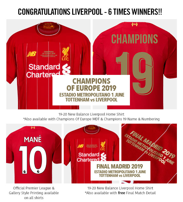 liverpool champions jersey