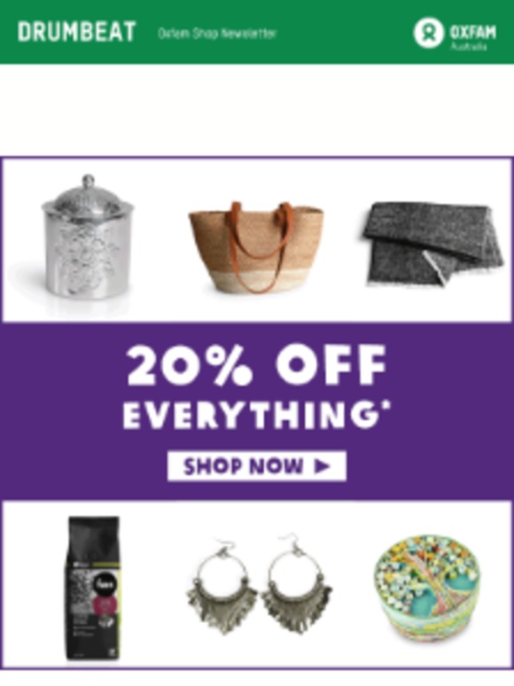 20% off everything! Checkout best sellers and hot deals.