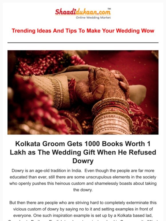 Kolkata Groom Gets 1000 Books Worth 1 Lakh as The Wedding Gift