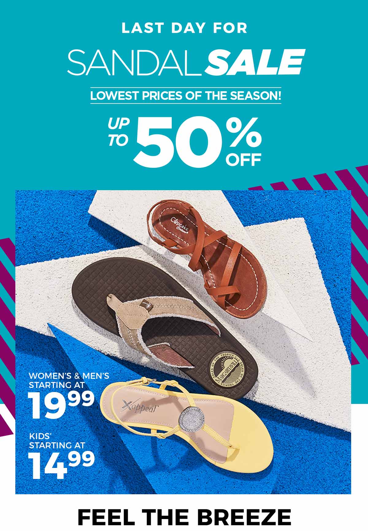 rack room flip flops