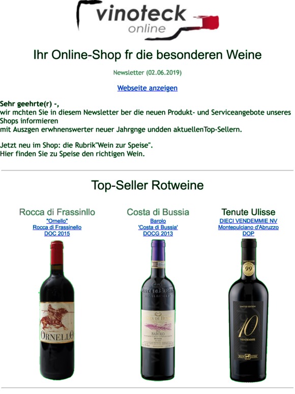 Weinimpressionen Juni 2019