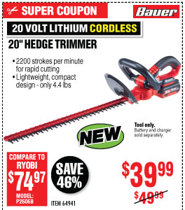 bauer hedge trimmer