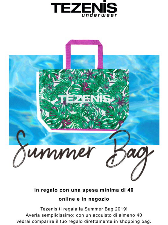 Tezenis: 🎁 Un regalo per la tua estate🌴 | Milled