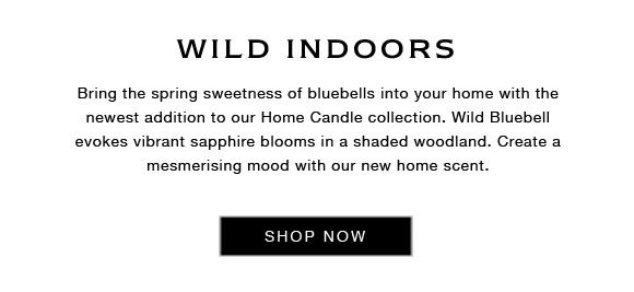 wild bluebell home candle