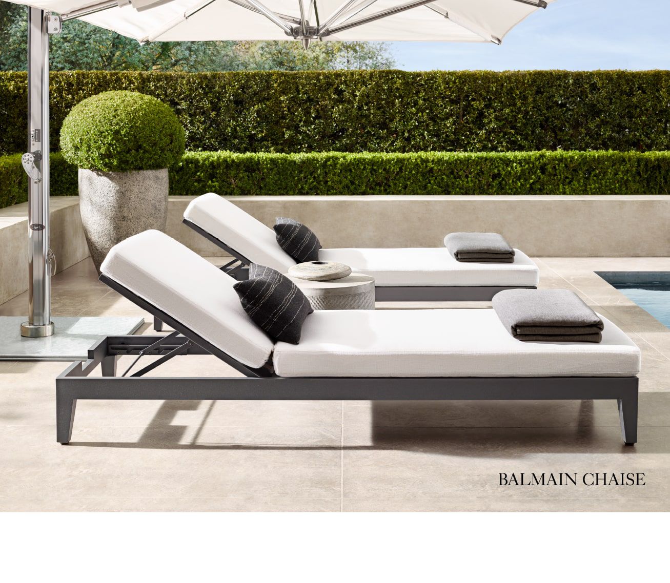 Restoration Hardware The Balmain Outdoor Collection. In Solid Teak
